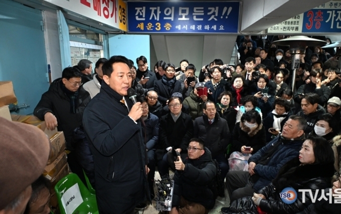오세훈 시장, 세운지구 찾아 주민간담회