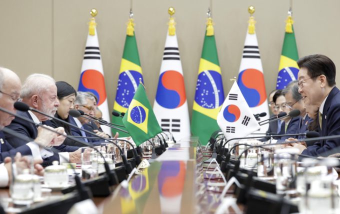 李대통령 "핵심광물 협력확대"… 룰라 "브라질 희토류 투자 희망“
