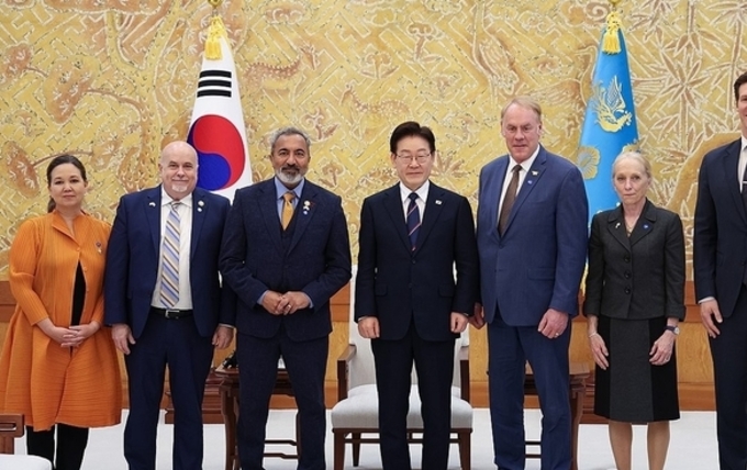 李대통령, 美하원의원단에 "중동전쟁에 어려움 겪어…조언 구해"