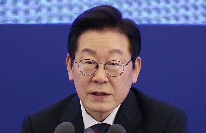 이재명 대통령이 10일 서울 마포구 프론트원에서 열린 국민성장펀드 보고대회에서 발언하고 있다. /사진=연합뉴스